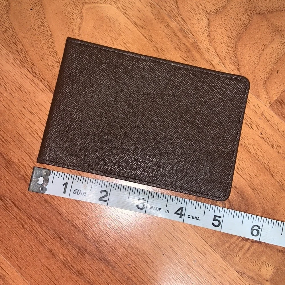 Authentic Louis Vuitton Taiga Leather ID / Card Holder